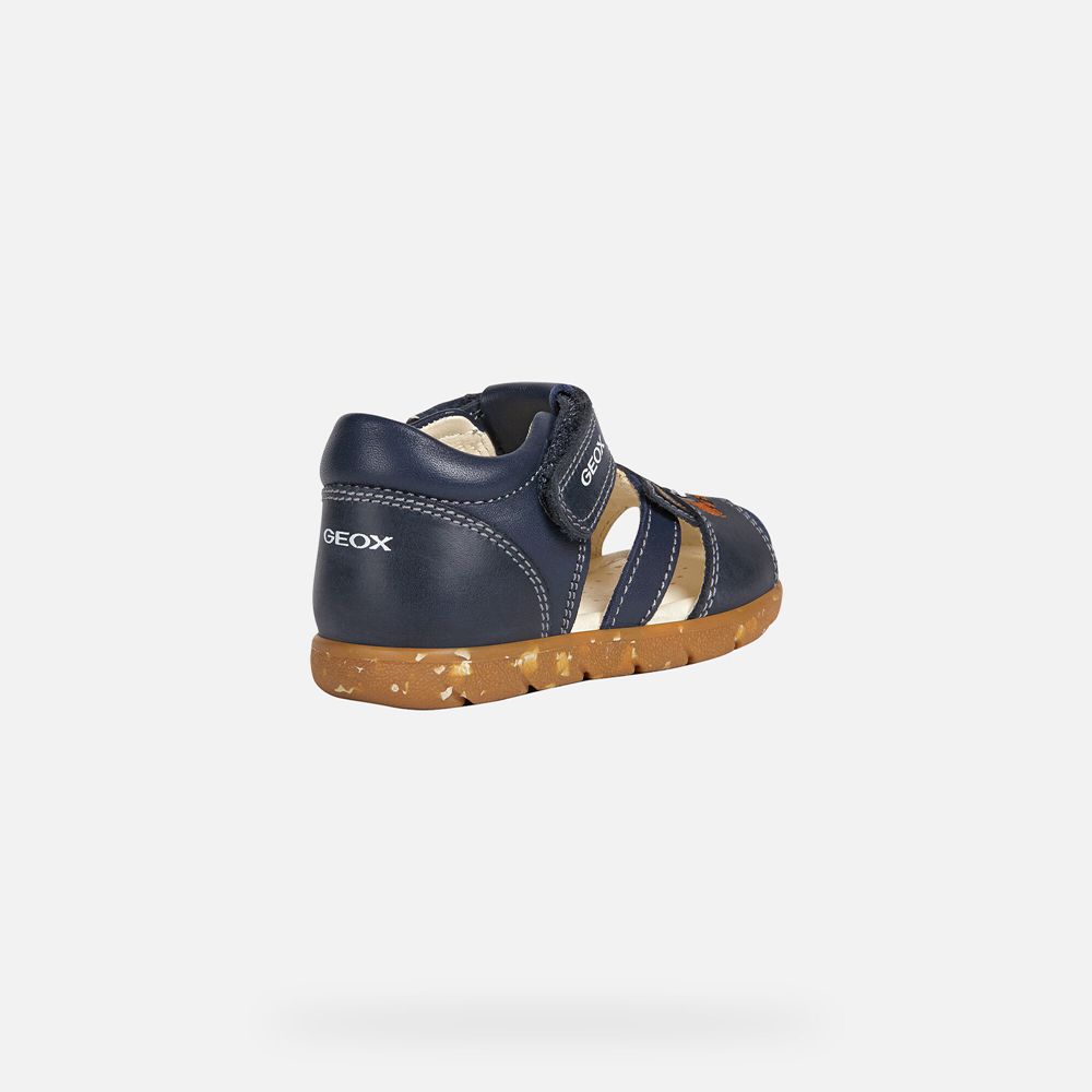 Sandalias Geox Bebe Azul Marinho - Alul Boy - TIQYN8019